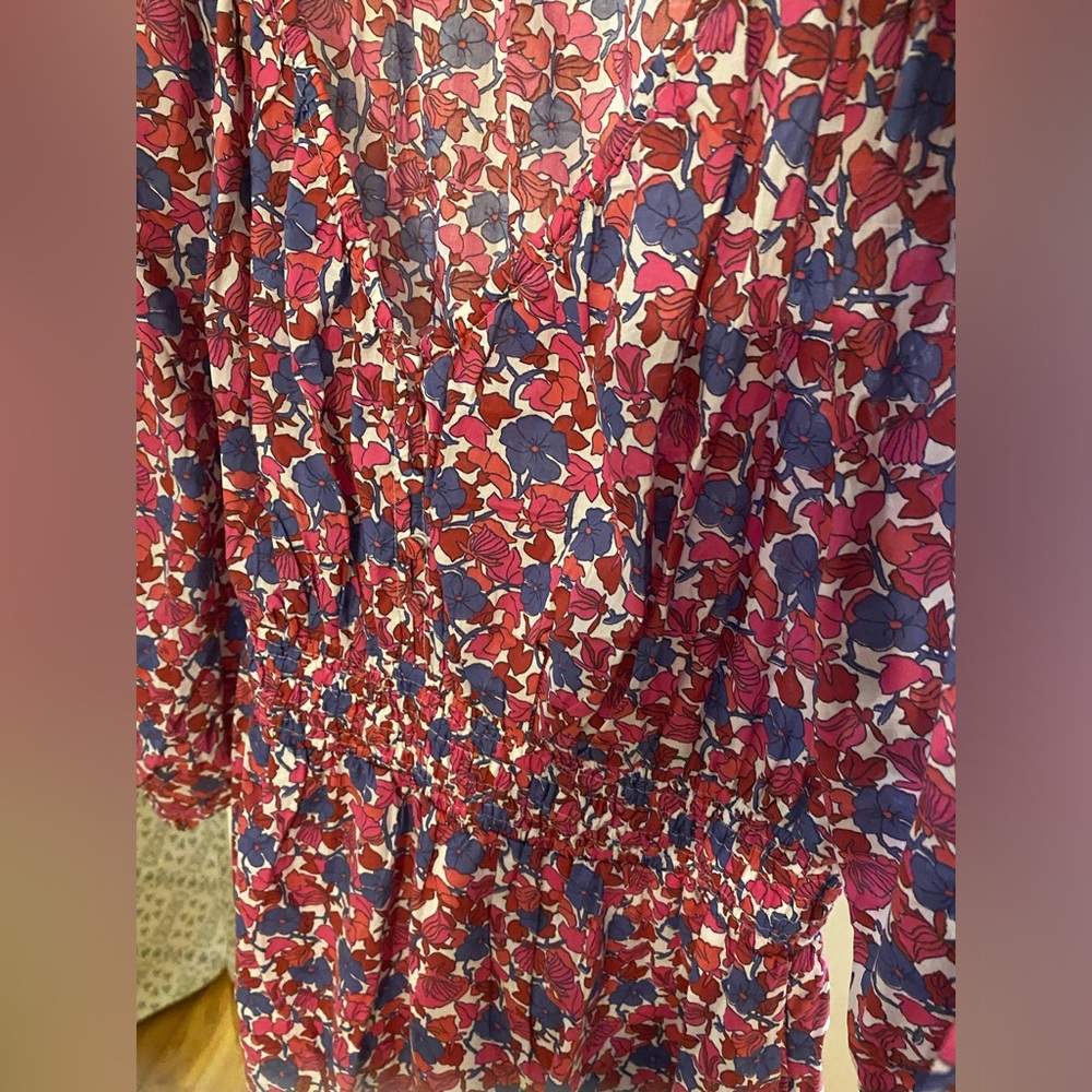 J. Crew Floral Smocked Waist Midi Dress - Picture 4 of 4